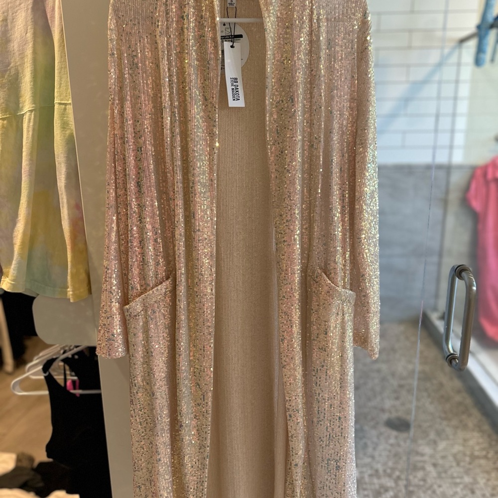 BB Dakota Sequin Blazer Iridescent size small